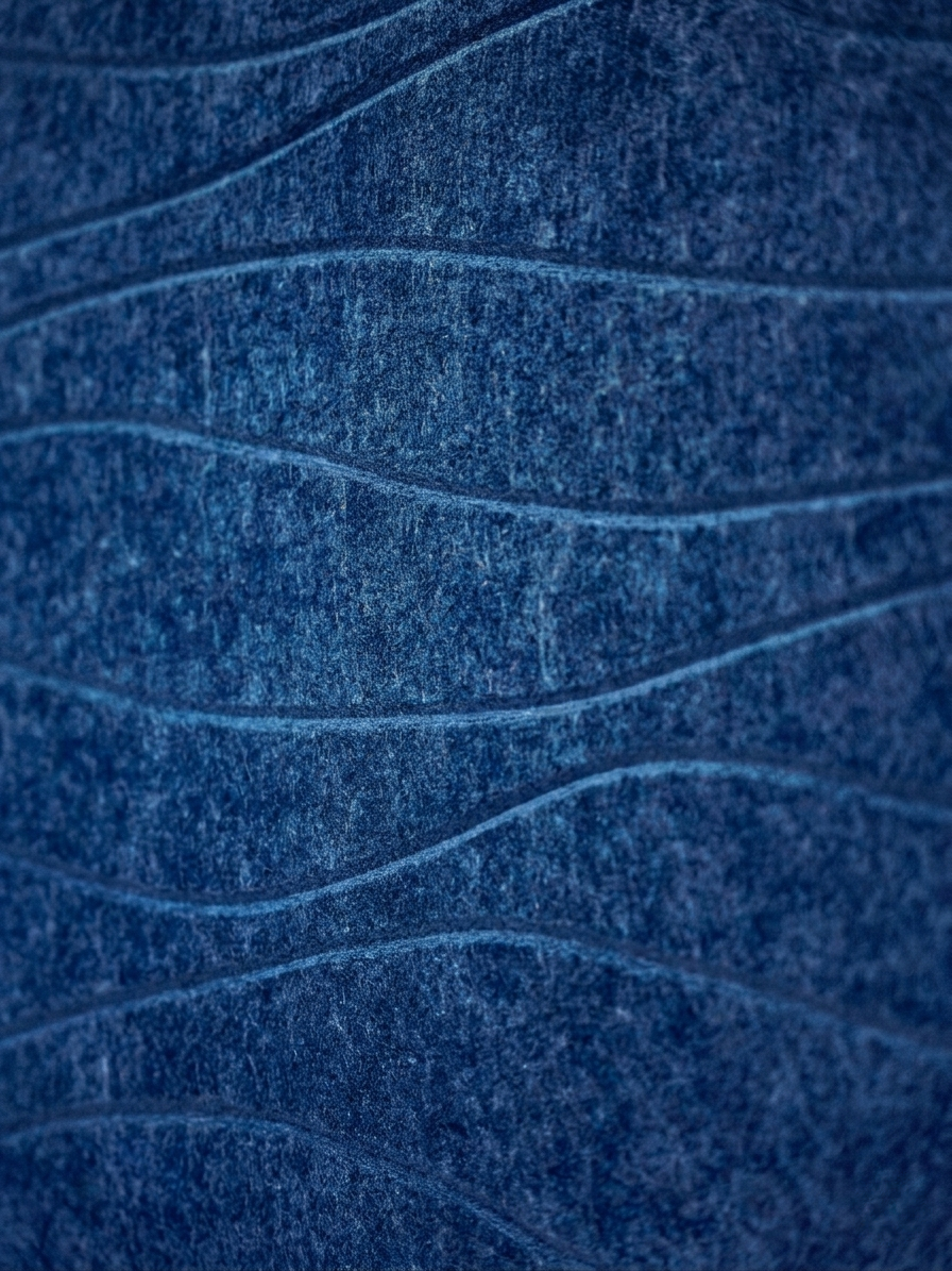 zoom-tableau-vegetal-acoustique-wave-bleu